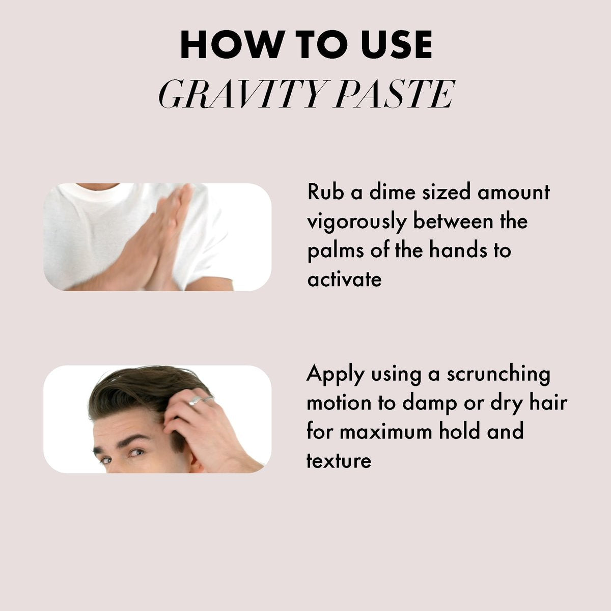 Hanz de Fuko Gravity Paste – Premium Men's Hair Styling Paste – High Hold, Medium Shine – 2 oz Travel Size Avelisse
