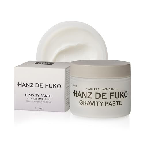 Hanz de Fuko Gravity Paste – Premium Men's Hair Styling Paste – High Hold, Medium Shine – 2 oz Travel Size Avelisse