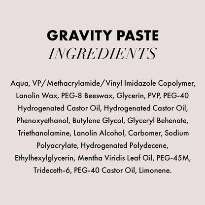 Hanz de Fuko Gravity Paste – Premium Men's Hair Styling Paste – High Hold, Medium Shine – 2 oz Travel Size Avelisse