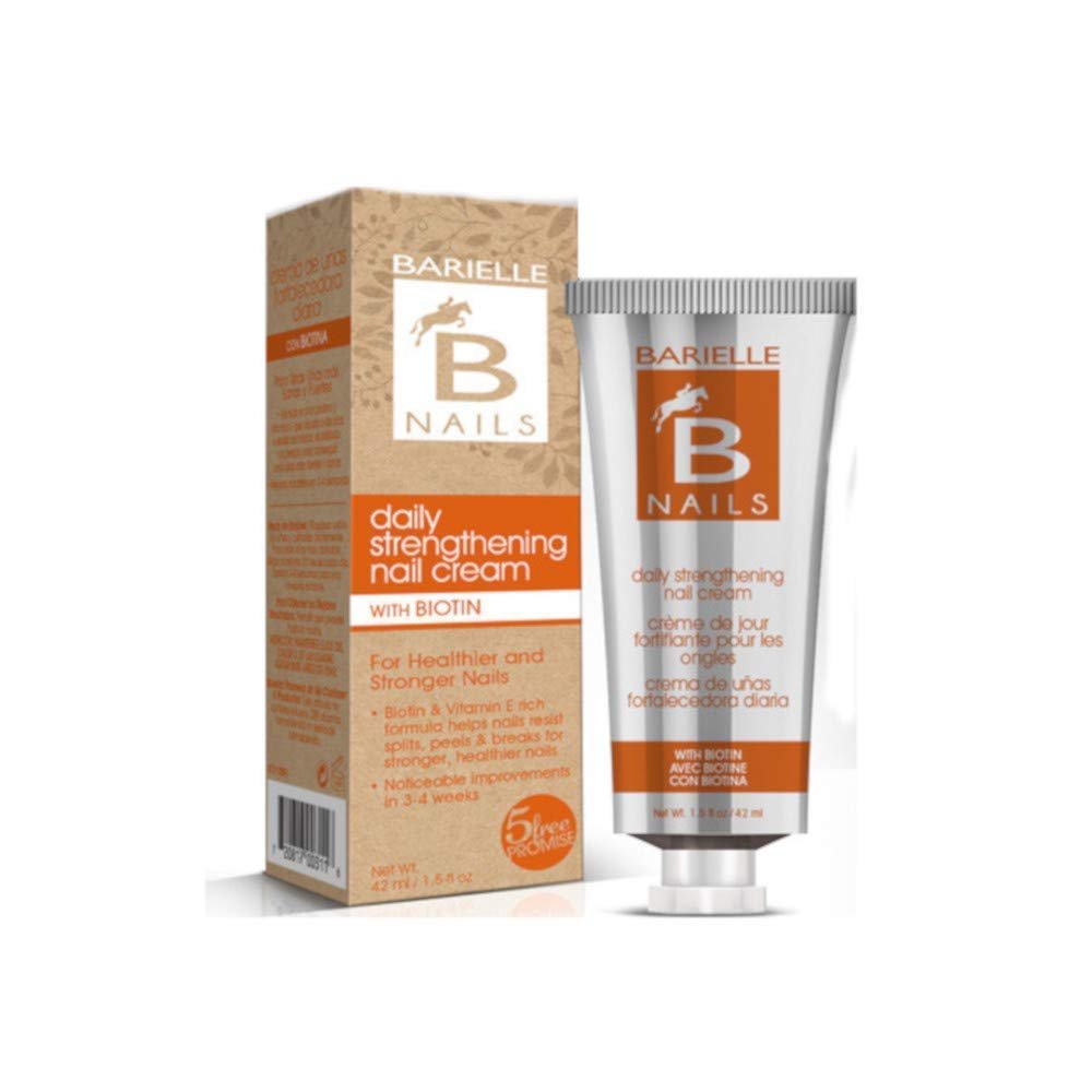 Barielle Daily Strengthening Nail Cream with Biotin - 1.5 oz for Splitting, Brittle, Ridged & Damaged Nails - görsel 5