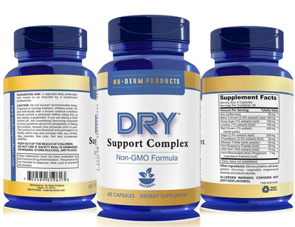 DRY Hyperhidrosis Treatment Pills – Natural Antiperspirant Vitamins for Sweaty Hands, Feet, Underarms & Night Sweats (60 Count) Avelisse