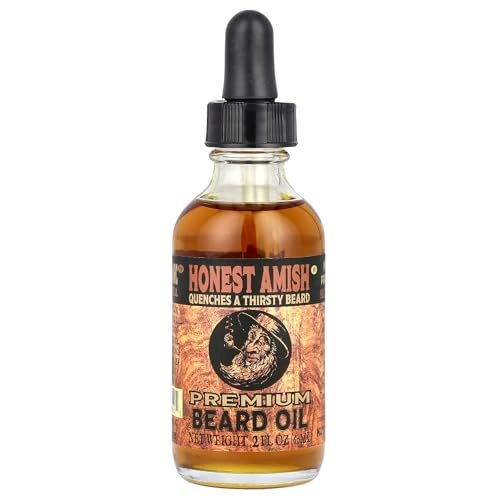Honest Amish Premium Beard Oil - 2 oz - All Natural, Handcrafted Beard Conditioner - görsel 2