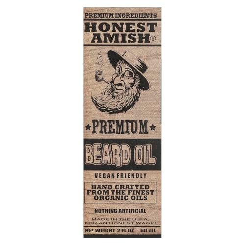 Honest Amish Premium Beard Oil - 2 oz - All Natural, Handcrafted Beard Conditioner - görsel 4
