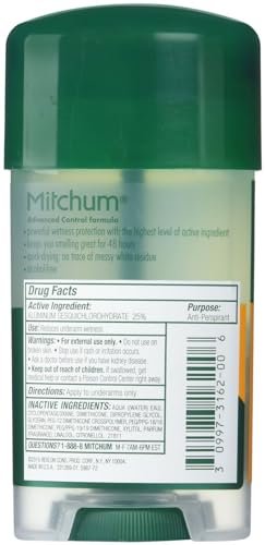Mitchum Clear Gel Antiperspirant & Deodorant for Men, Super Sport - 2.25 oz Twin Pack