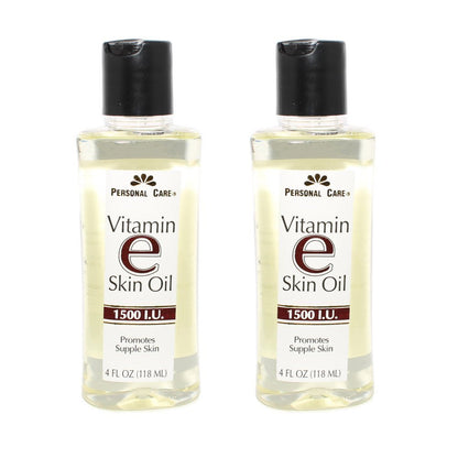 Vitamin E Skin Oil - Pure Moisturizing Oil for Face, Body & Hair - 4 Fl Oz (Pack of 2)