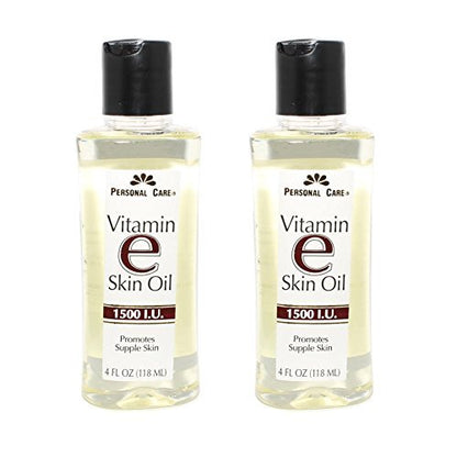 Vitamin E Skin Oil - Pure Moisturizing Oil for Face, Body & Hair - 4 Fl Oz (Pack of 2)