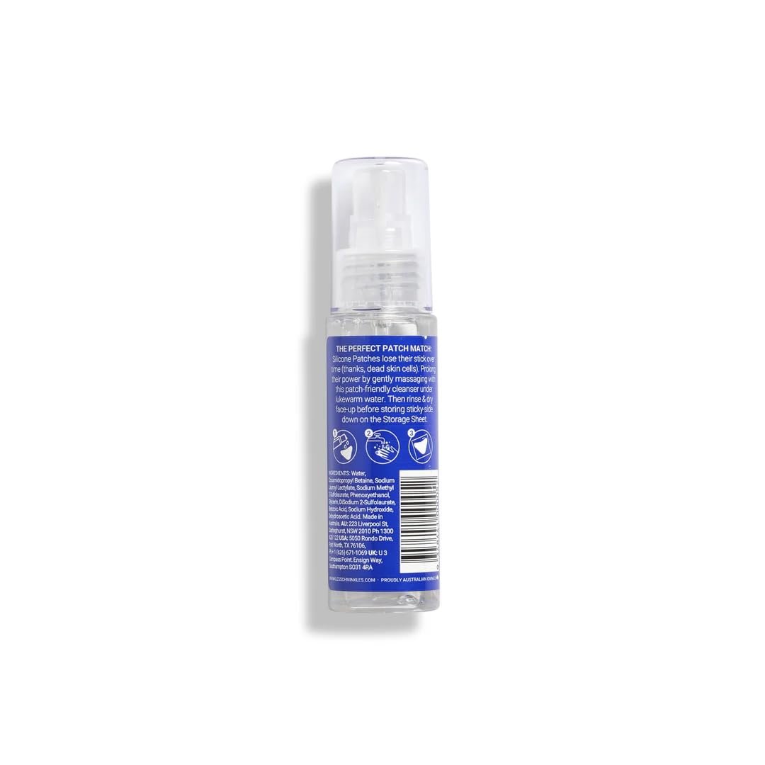 Wrinkles Schminkles Patch Cleanser - Gentle Silicone Wrinkle Patch Cleaner for Adhesive Preservation, 2 Fl Oz (Pack of 2) Avelisse