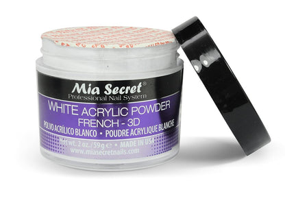 Mia Secret White Acrylic Powder (2 oz) - Professional Nail Enhancement Avelisse