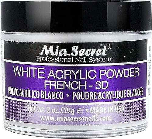 Mia Secret White Acrylic Powder (2 oz) - Professional Nail Enhancement Avelisse
