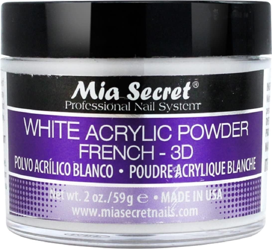 Mia Secret White Acrylic Powder (2 oz) - Professional Nail Enhancement Avelisse