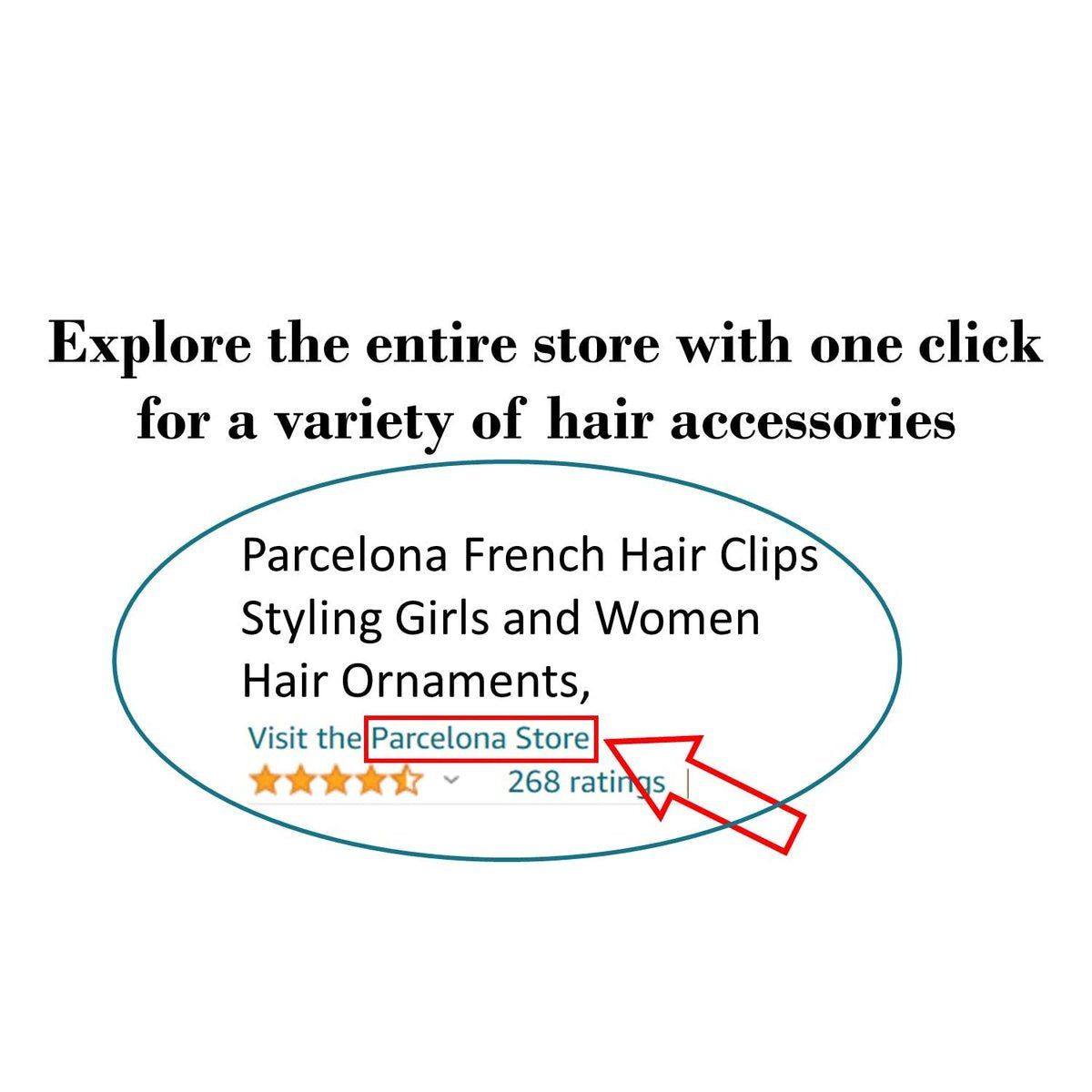Parcelona French Vrille Small Tortoise Shell 2 3/4" Celluloid No Slip Grip Sturdy Claw Clips Jaw Hair Clips Claw Clamp Clutcher for Women and Girls, Made in France - görsel 17