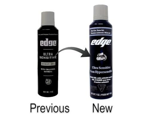 Edge Shave Gel Ultra Sensitive, Fragrance Free - 7 oz (Pack of 4) Avelisse