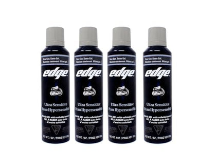 Edge Shave Gel Ultra Sensitive, Fragrance Free - 7 oz (Pack of 4) Avelisse