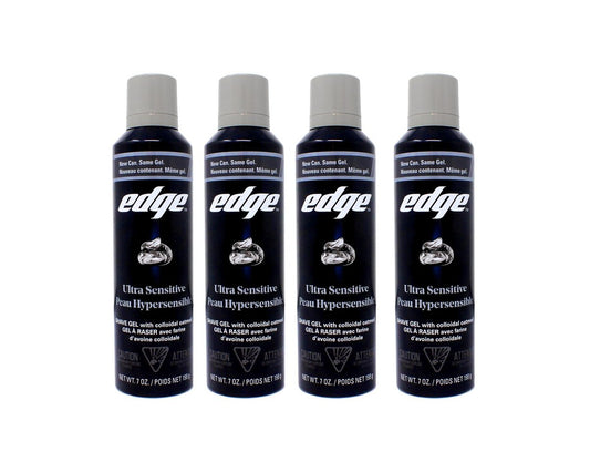 Edge Shave Gel Ultra Sensitive, Fragrance Free - 7 oz (Pack of 4) Avelisse