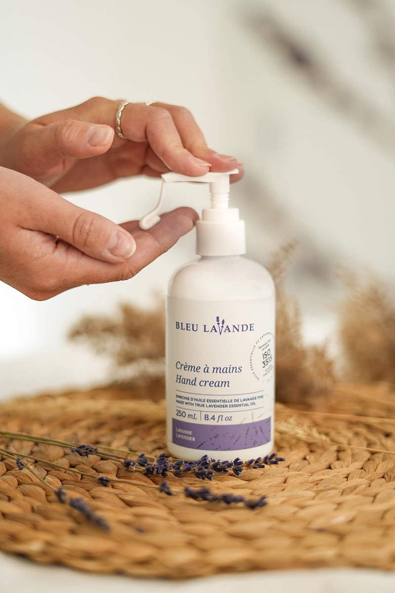 Bleu Lavande Natural Lavender Hand Cream – Premium True Lavender Essential Oil, Non-Greasy, Vegan & Cruelty-Free – 8.4 Fl Oz - görsel 3