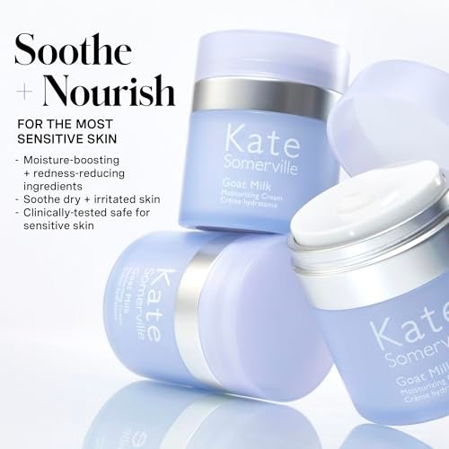 Kate Somerville Goat Milk Moisturizing Cream – Deeply Hydrating Daily Face Moisturizer for Dry, Tight, and Sensitive Skin, 1.7 Fl Oz Avelisse