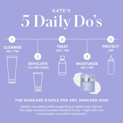 Kate Somerville Goat Milk Moisturizing Cream – Deeply Hydrating Daily Face Moisturizer for Dry, Tight, and Sensitive Skin, 1.7 Fl Oz Avelisse