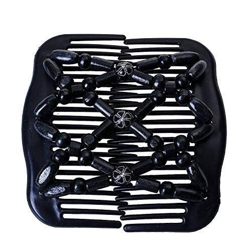 LOVEF Thick Hair Clip Combs – 5-Pack Bun Maker for Women, Waterproof Wood Hair Accessories for Long & Short Hair - görsel 10