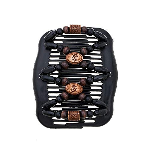 LOVEF Thick Hair Clip Combs – 5-Pack Bun Maker for Women, Waterproof Wood Hair Accessories for Long & Short Hair - görsel 8