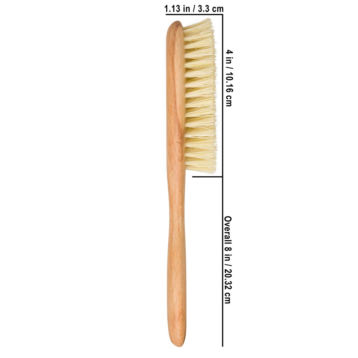Redecker Tampico Fiber Hairbrush – Natural Bristle Vegan Hair Brush with Oiled Beechwood Handle, 8 Inches Avelisse