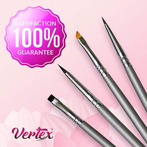 Vertex Fine Angled Eyeliner Brush Set - 4 Pack Precision Liquid & Gel Liner Applicator for Winged Cat Eye Looks - görsel 17
