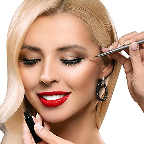 Vertex Fine Angled Eyeliner Brush Set - 4 Pack Precision Liquid & Gel Liner Applicator for Winged Cat Eye Looks - görsel 7