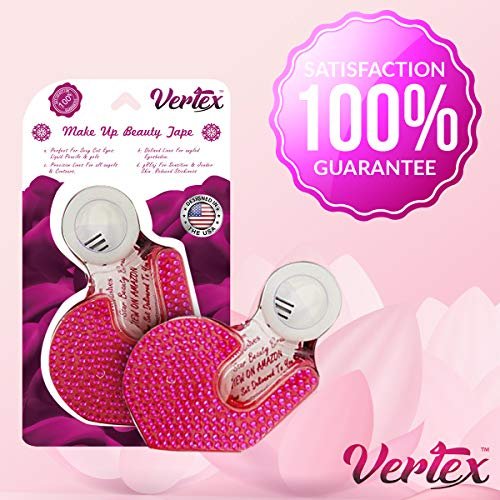 Vertex Makeup Tape Eyeliner Stencils - Pink, 1 Pack: Firm Hold Clean Edge for Perfect Wing Tips & Eyeshadow Lines - görsel 10