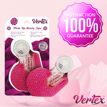 Vertex Makeup Tape Eyeliner Stencils - Pink, 1 Pack: Firm Hold Clean Edge for Perfect Wing Tips & Eyeshadow Lines