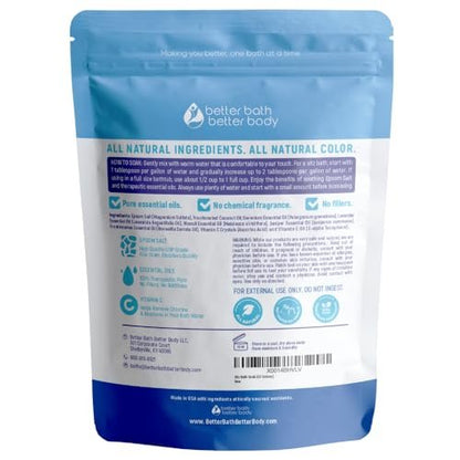 Sitz Bath Soak 2-Lbs Epsom Salt with Essential Oils - Hemorrhoid Soothing Bath Salts in BPA Free Pouch (32 oz) Avelisse