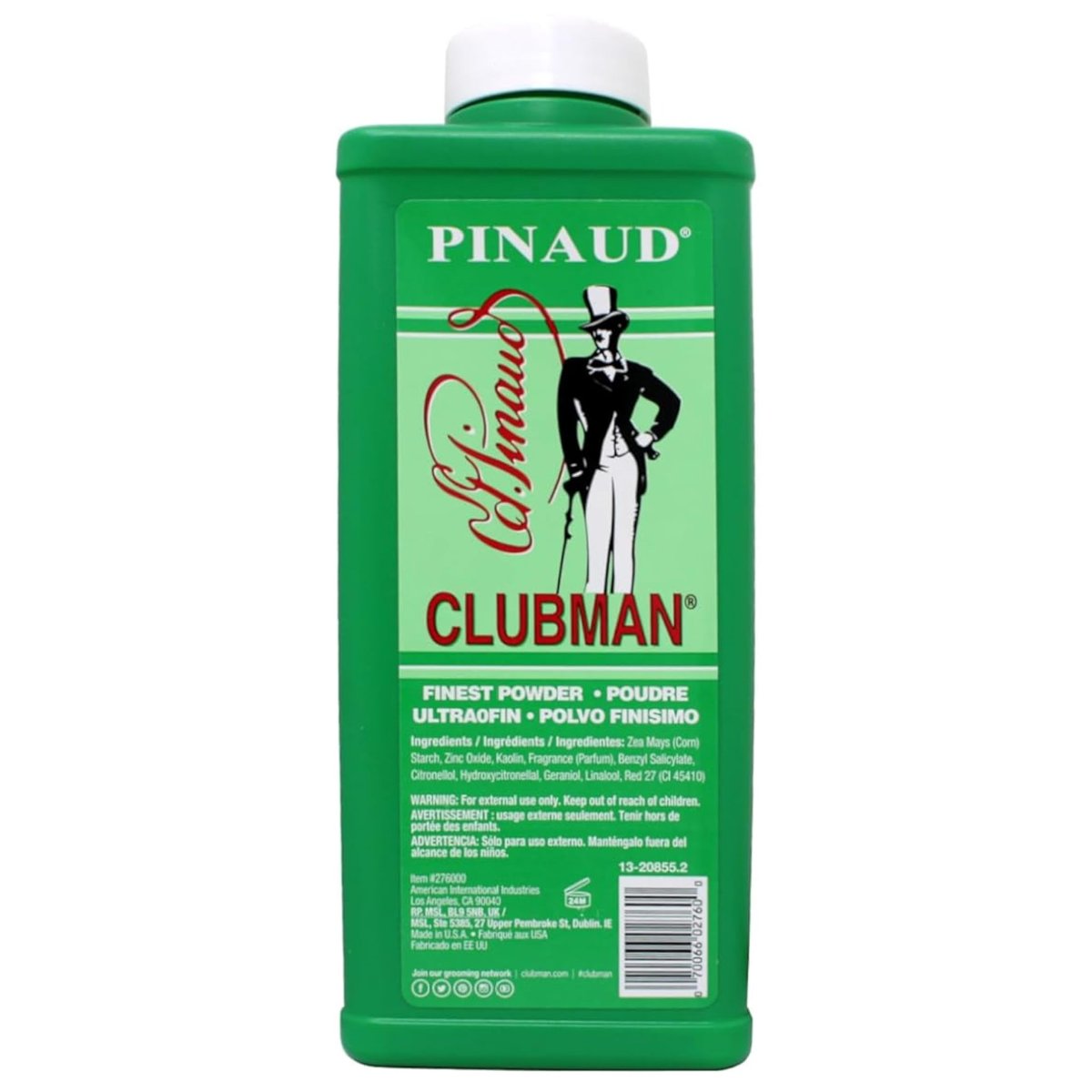 Clubman Pinaud Finest Powder - 9 oz (255 g) Talc-Free Body Powder - görsel 11