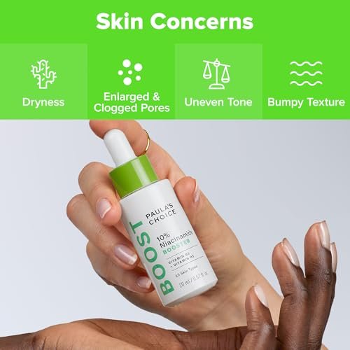 Paula's Choice BOOST 10% Niacinamide Face Serum Booster with Vitamin C & Licorice Extract – Pore Minimizer & Brightening Serum for All Skin Types, Fragrance-Free, 0.67 oz Avelisse