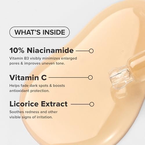Paula's Choice BOOST 10% Niacinamide Face Serum Booster with Vitamin C & Licorice Extract – Pore Minimizer & Brightening Serum for All Skin Types, Fragrance-Free, 0.67 oz Avelisse