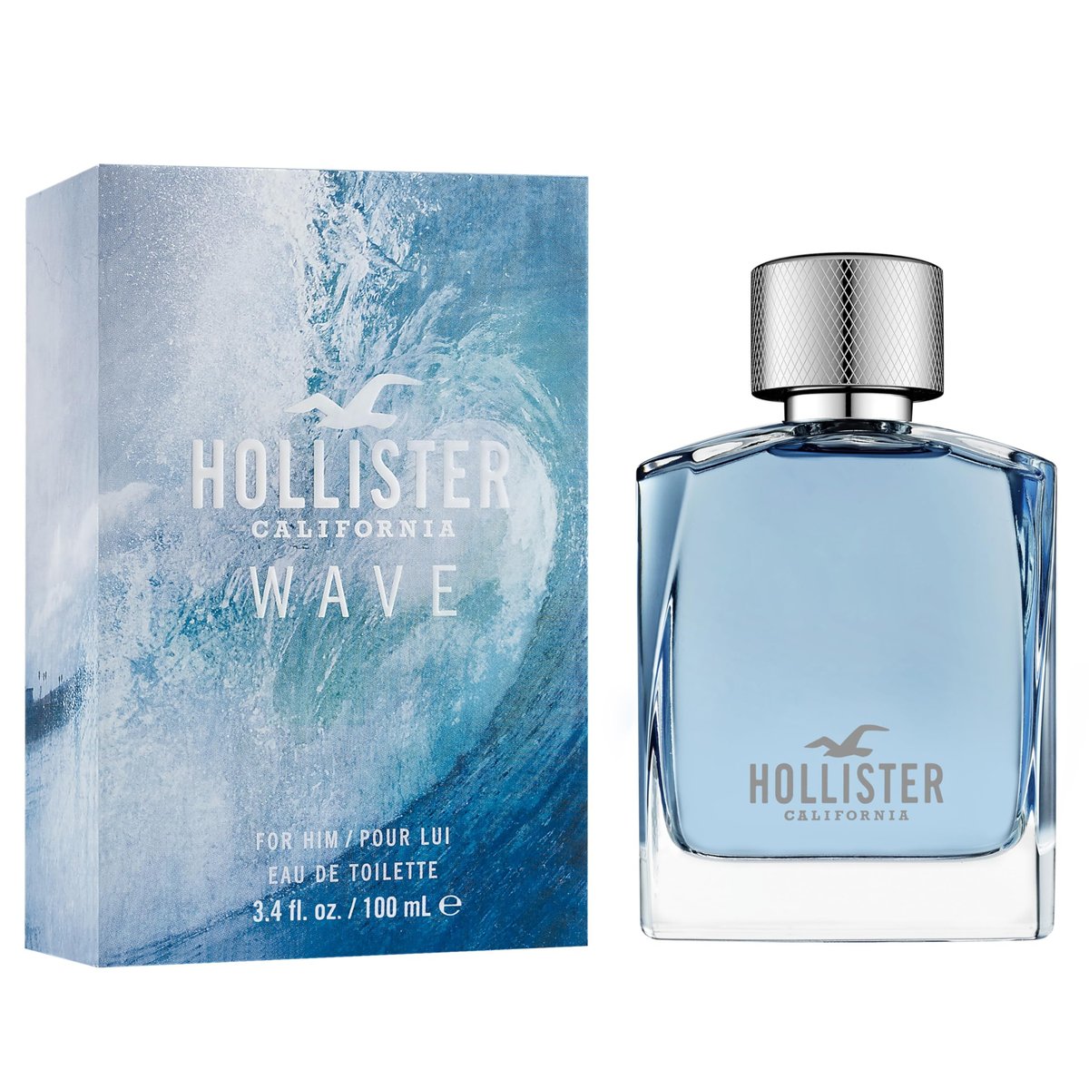 Hollister Wave Men Eau De Toilette, 3.4 oz - Fresh and Invigorating Fragrance Avelisse