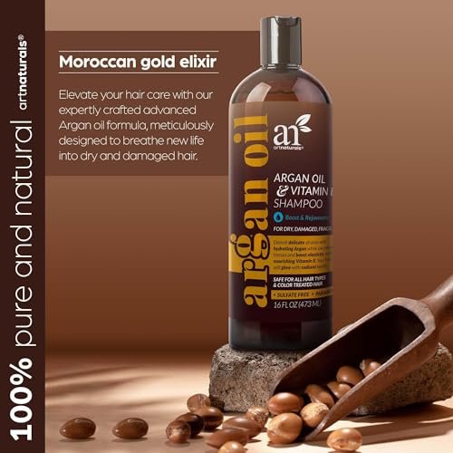 artnaturals Argan Hair Growth Shampoo - Sulfate Free, Biotin & Keratin Infused for Thinning Hair - 16 oz Avelisse