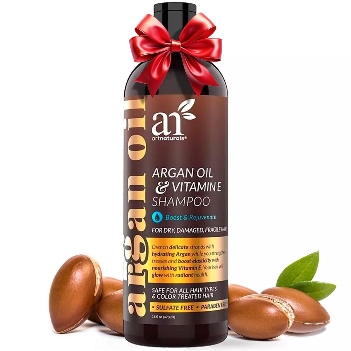 artnaturals Argan Hair Growth Shampoo - Sulfate Free, Biotin & Keratin Infused for Thinning Hair - 16 oz Avelisse