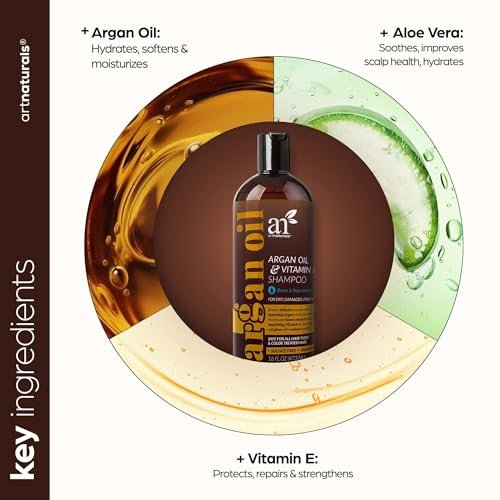 artnaturals Argan Hair Growth Shampoo - Sulfate Free, Biotin & Keratin Infused for Thinning Hair - 16 oz Avelisse