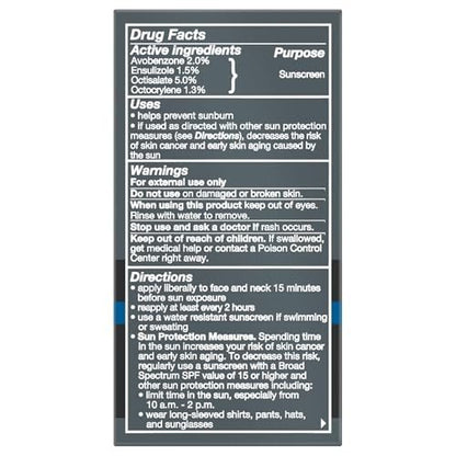 Dove Men+ Care Hydrating Face Lotion Sunscreen SPF 15+ 3-Pack – Advanced Protection for Dry Skin, 1.69 Oz Each Avelisse