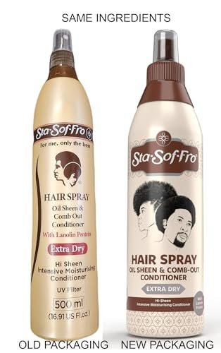 Sta Sof Fro Extra Dry Hair and Scalp Spray - 16 oz (500 mL) - Moisturizing Sheen Spray for Natural Hair Avelisse