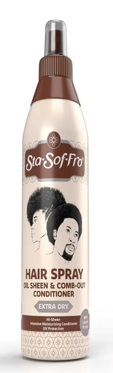 Sta Sof Fro Extra Dry Hair and Scalp Spray - 16 oz (500 mL) - Moisturizing Sheen Spray for Natural Hair Avelisse