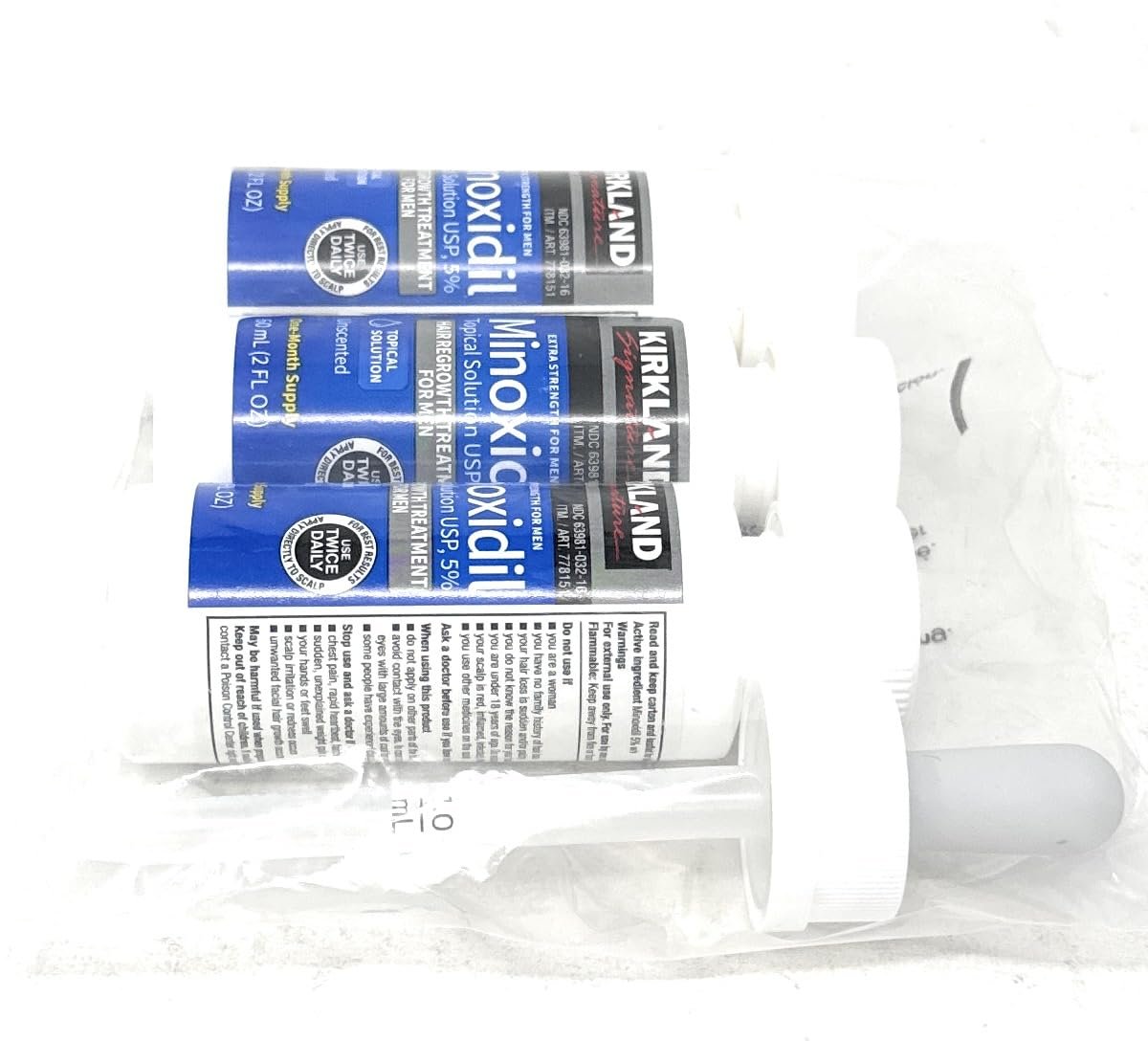 Kirkland Extra Strength Minoxidil Topical Solution USP 5% Hair Regrowth - 3-Month Supply - görsel 5