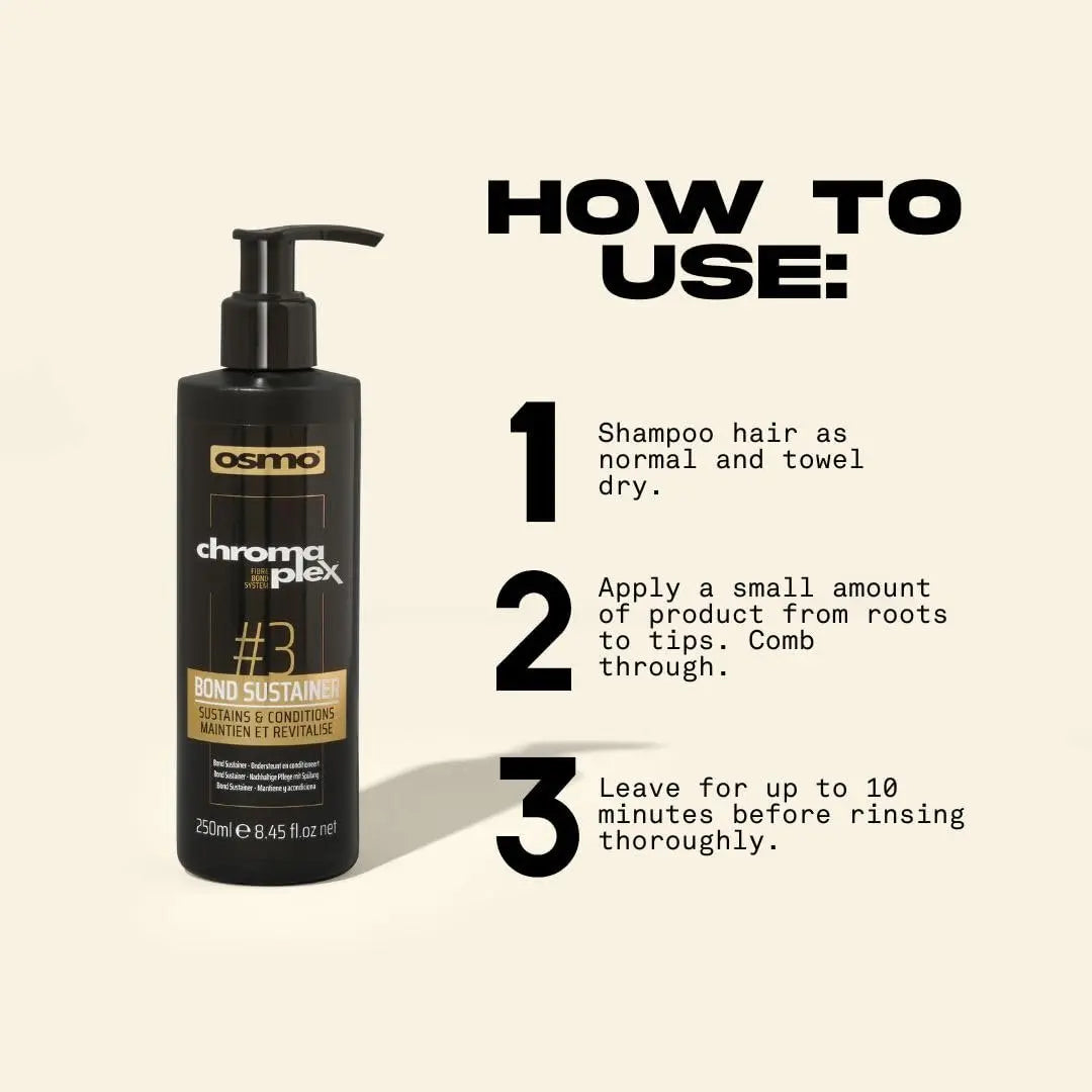 Osmo Chromaplex Fibre Bond System Bond Sustainer 3 - 200 ml Scalp Treatment & Conditioner Avelisse
