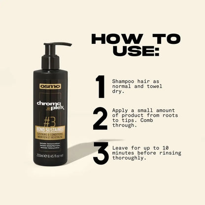 Osmo Chromaplex Fibre Bond System Bond Sustainer 3 - 200 ml Scalp Treatment & Conditioner Avelisse