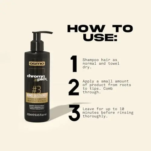 Osmo Chromaplex Fibre Bond System Bond Sustainer 3 - 200 ml Scalp Treatment & Conditioner Avelisse