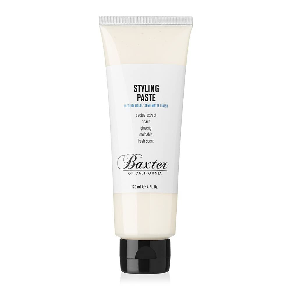 Baxter of California Styling Paste for Men – Medium Hold, Semi-Matte Finish, Frizz Control, 4 Fl Oz Avelisse