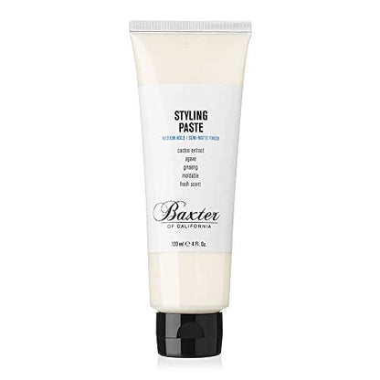 Baxter of California Styling Paste for Men – Medium Hold, Semi-Matte Finish, Frizz Control, 4 Fl Oz Avelisse