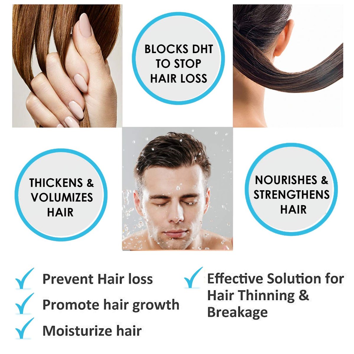 Pronexa Clinical Strength Hair Growth & Regrowth Therapy Shampoo with Biotin, Collagen & DHT Blockers for Thinning Hair, 8 fl. oz. Avelisse