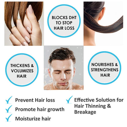 Pronexa Clinical Strength Hair Growth & Regrowth Therapy Shampoo with Biotin, Collagen & DHT Blockers for Thinning Hair, 8 fl. oz. Avelisse