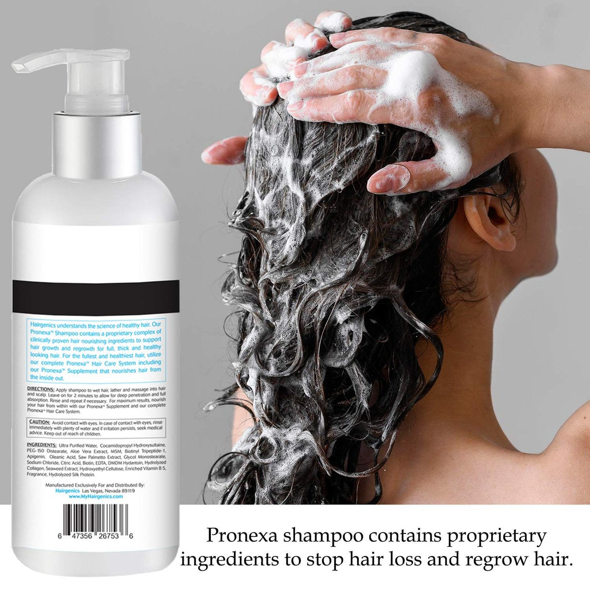 Pronexa Clinical Strength Hair Growth & Regrowth Therapy Shampoo with Biotin, Collagen & DHT Blockers for Thinning Hair, 8 fl. oz. Avelisse