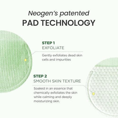 DERMALOGY by NEOGENLAB Bio-Peel Gauze Peeling Pads (Green Tea, 30 pads) – Exfoliating & Hydrating & Soothing PHA Peeling Pad Avelisse