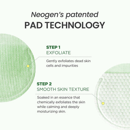 DERMALOGY by NEOGENLAB Bio-Peel Gauze Peeling Pads (Green Tea, 30 pads) – Exfoliating & Hydrating & Soothing PHA Peeling Pad Avelisse